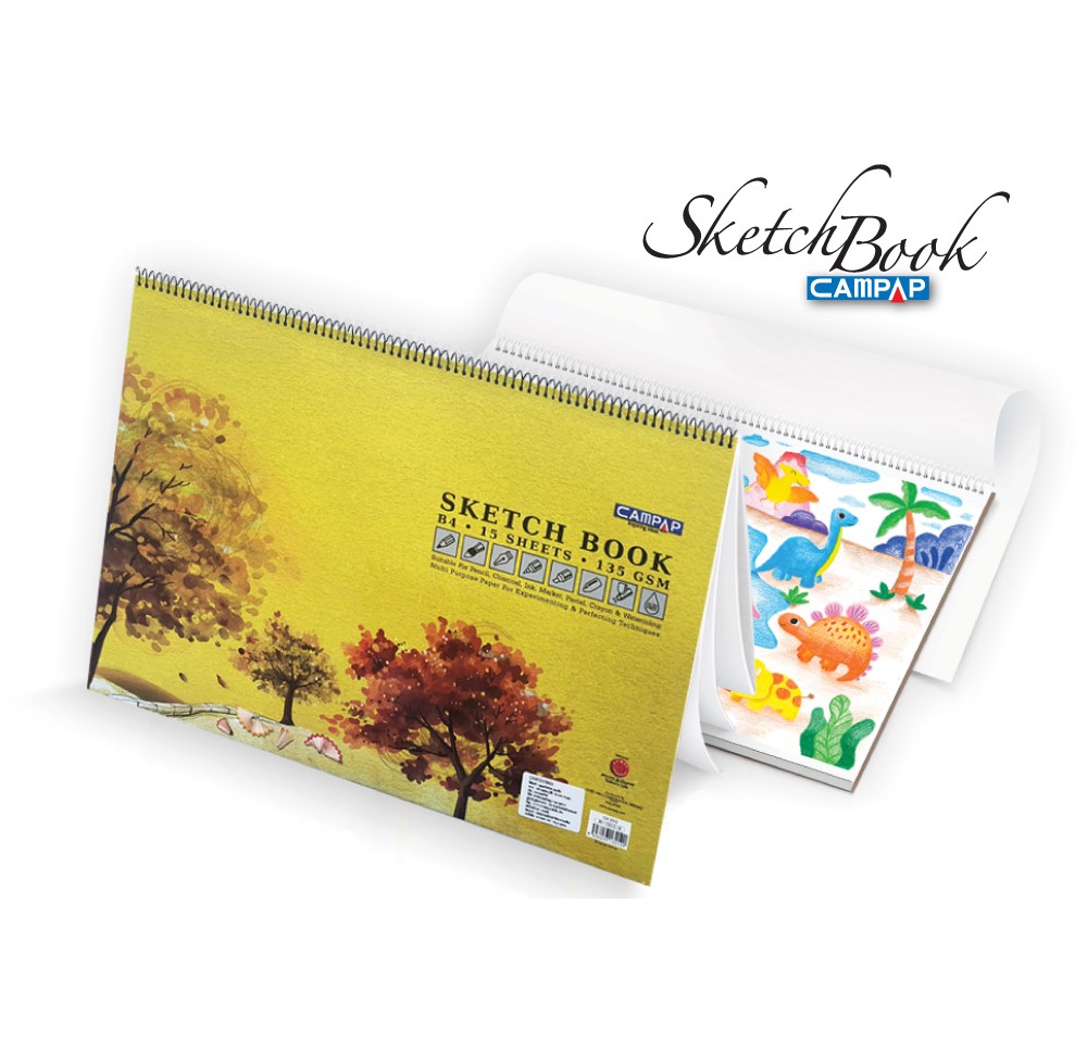 CAMPAP CA3212 B4 135GM SKETCH BOOK 15'S #