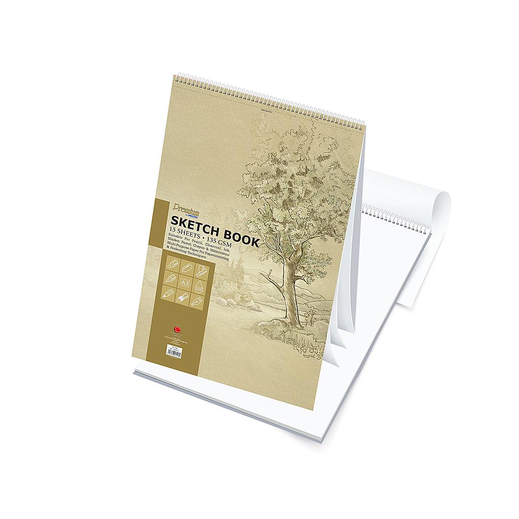 CAMPAP CA3219 A4 135GM SKETCH BOOK 15'S #