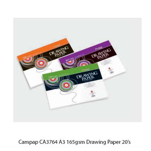 CAMPAP CA3764 A3 165GM DRAWING PAPER 20'S 
