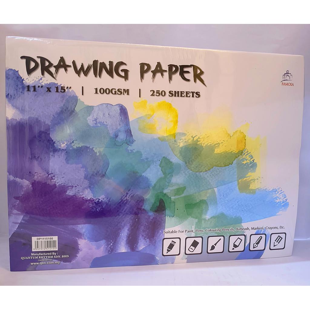 FAMOSA DP1115100 11" x 15" B4 100GMS DRAWING PAPER 250'S 