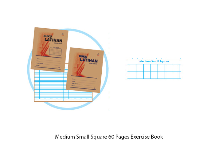 60PGS MEDIUM SMALL SQUARE EX BOOK 