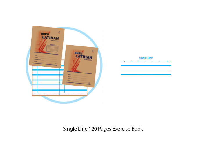 120PGS SINGLE LINE EX BOOK