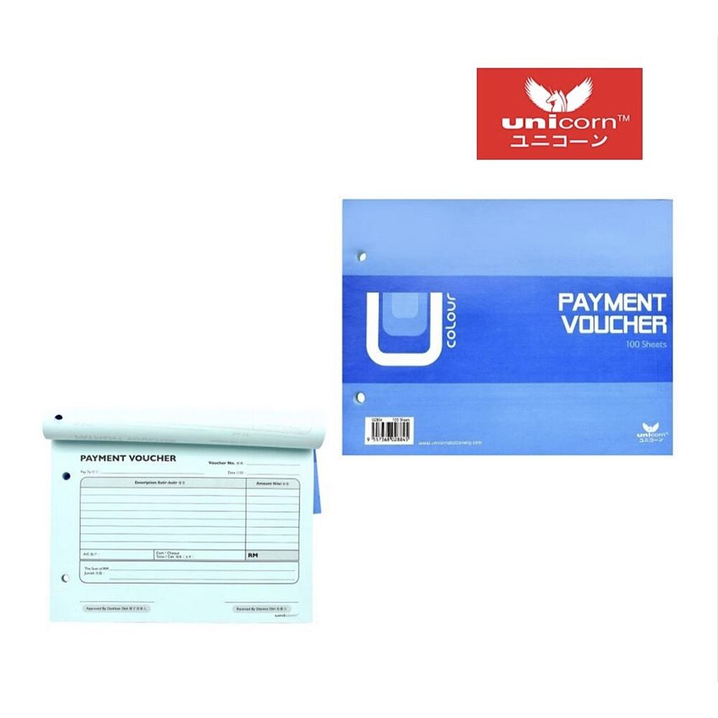 UNICORN B884 PAYMENT VOUCHER 100'S 