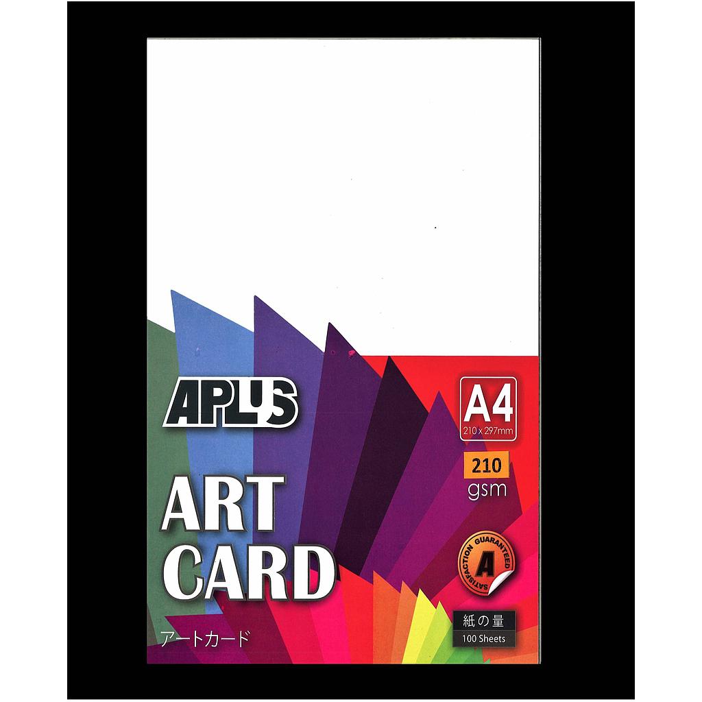 APLUS A4 210GM ART CARD 100'S *
