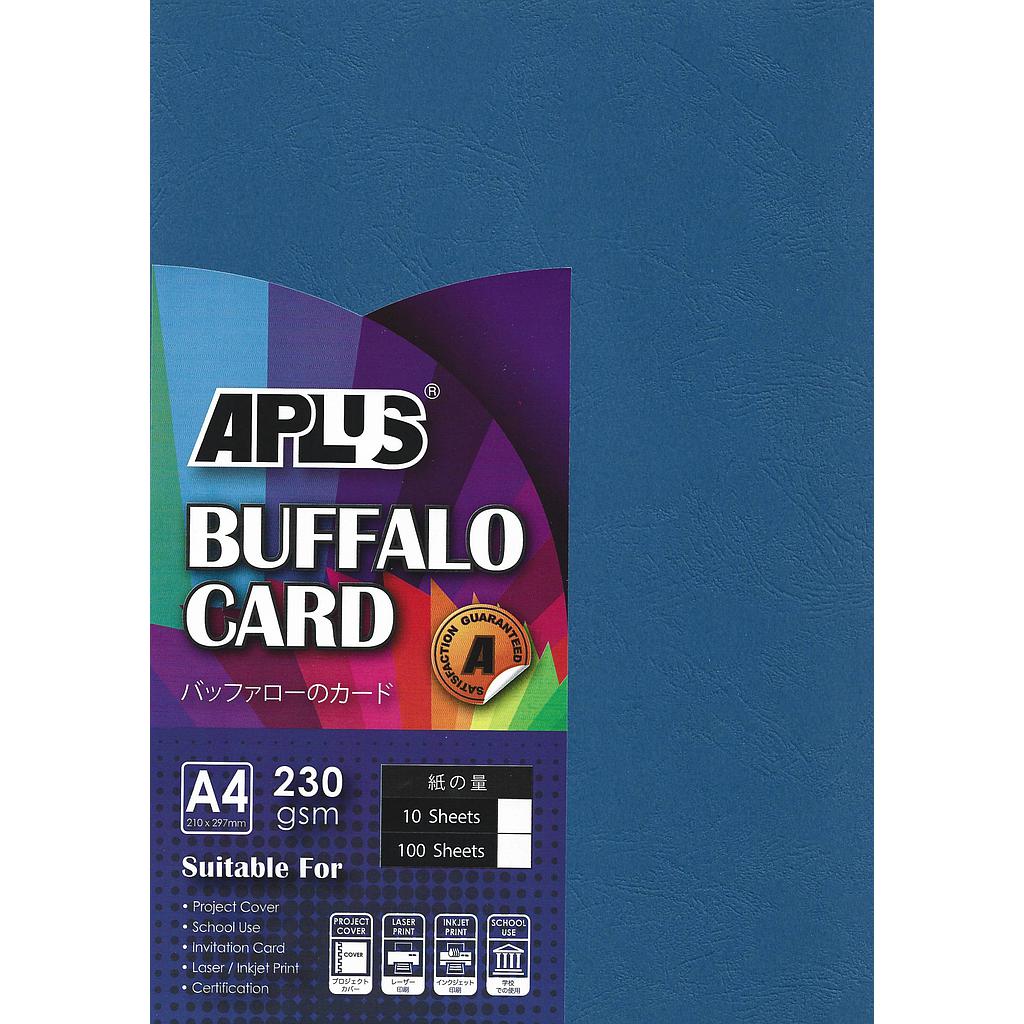 APLUS A4 230GM BUFFALO CARD 10'S - D.BLUE