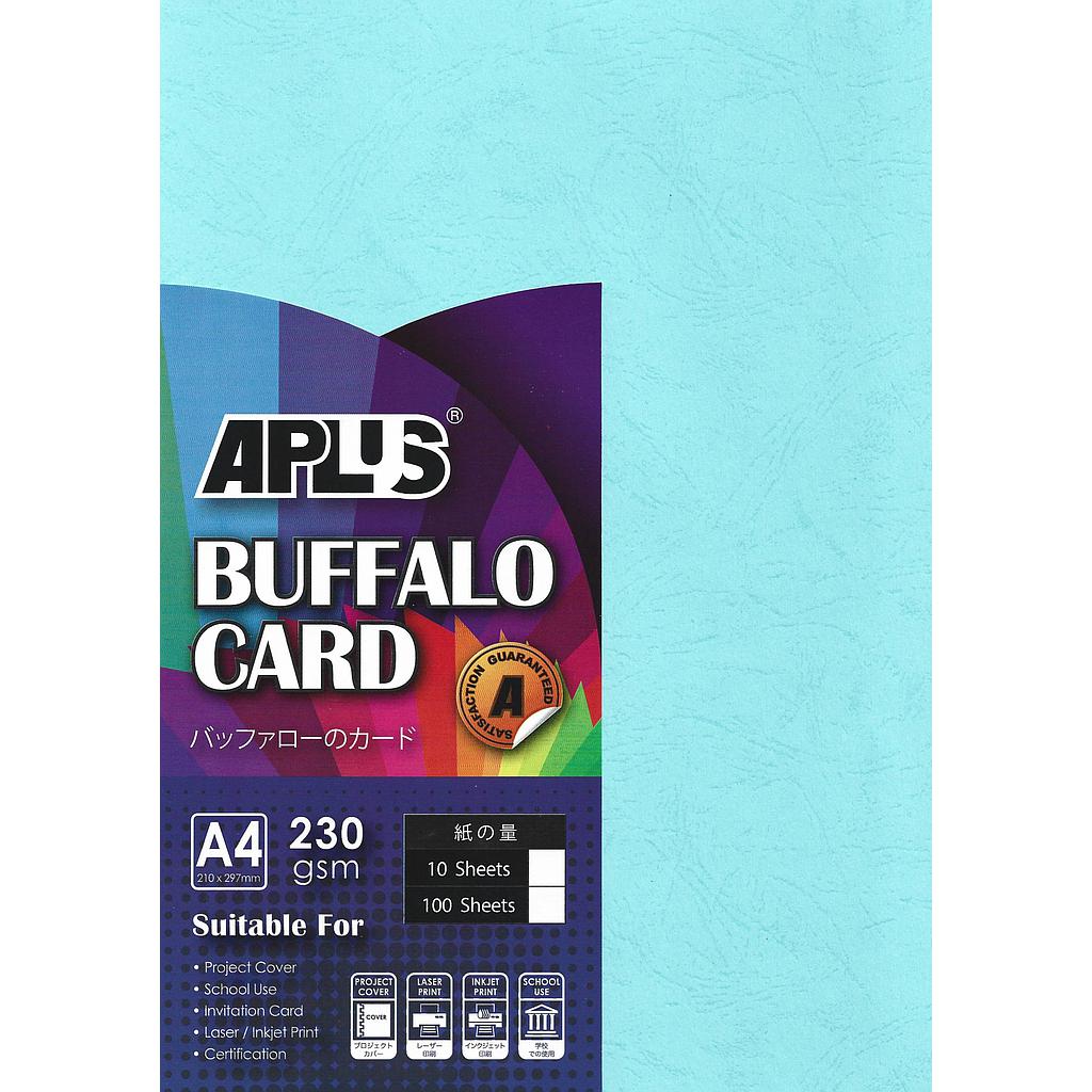 APLUS A4 230GM BUFFALO CARD 100'S - L.BLUE