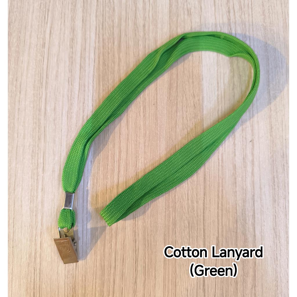 COTTON LANYARD - GREEN 