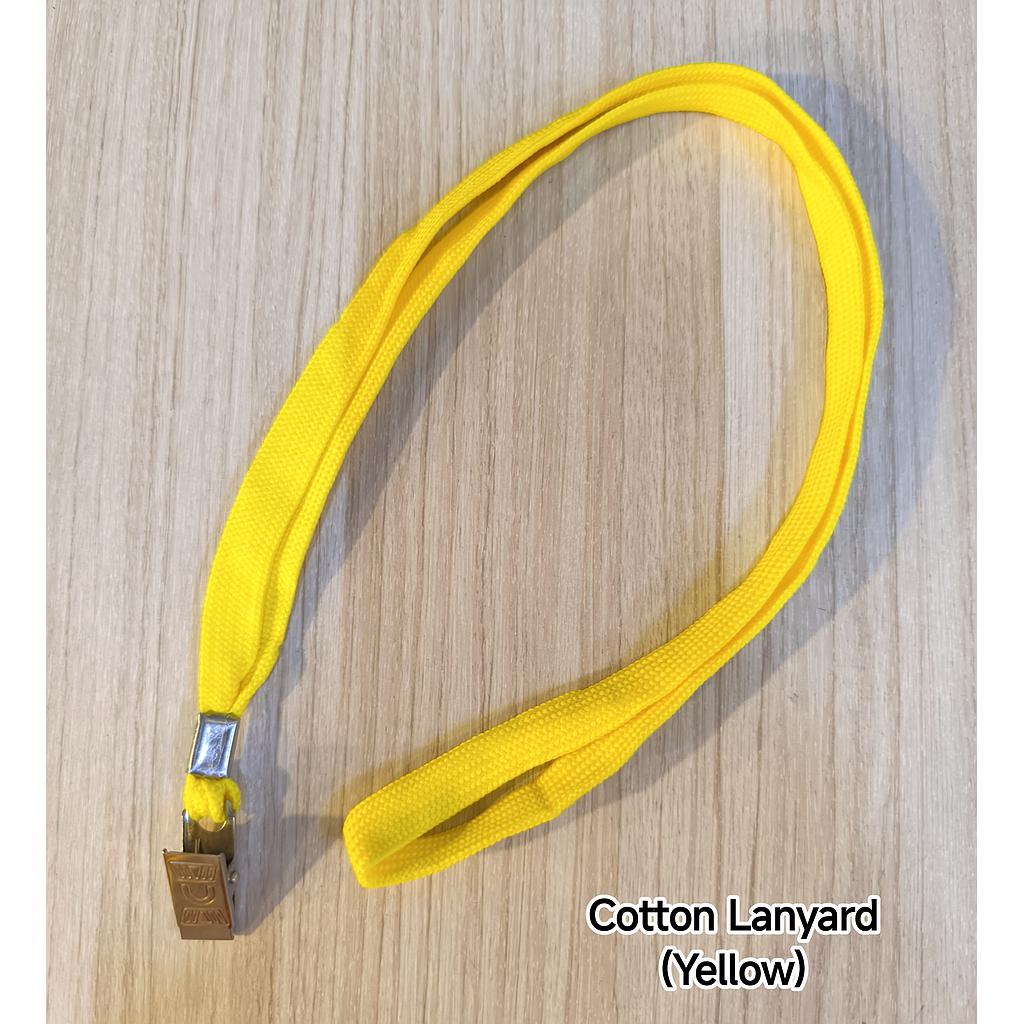 COTTON LANYARD - YELLOW 
