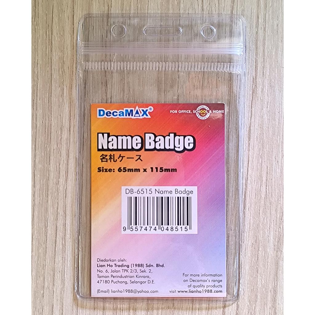 DECAMAX DB-6515 NAME BADGE