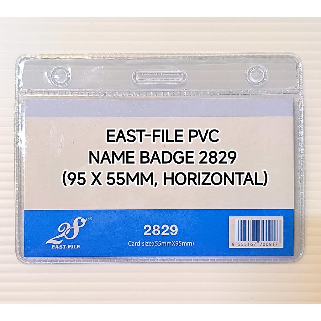 EAST-FILE PVC NAME BADGE 2829 (95 X 55MM, HORIZONTAL)