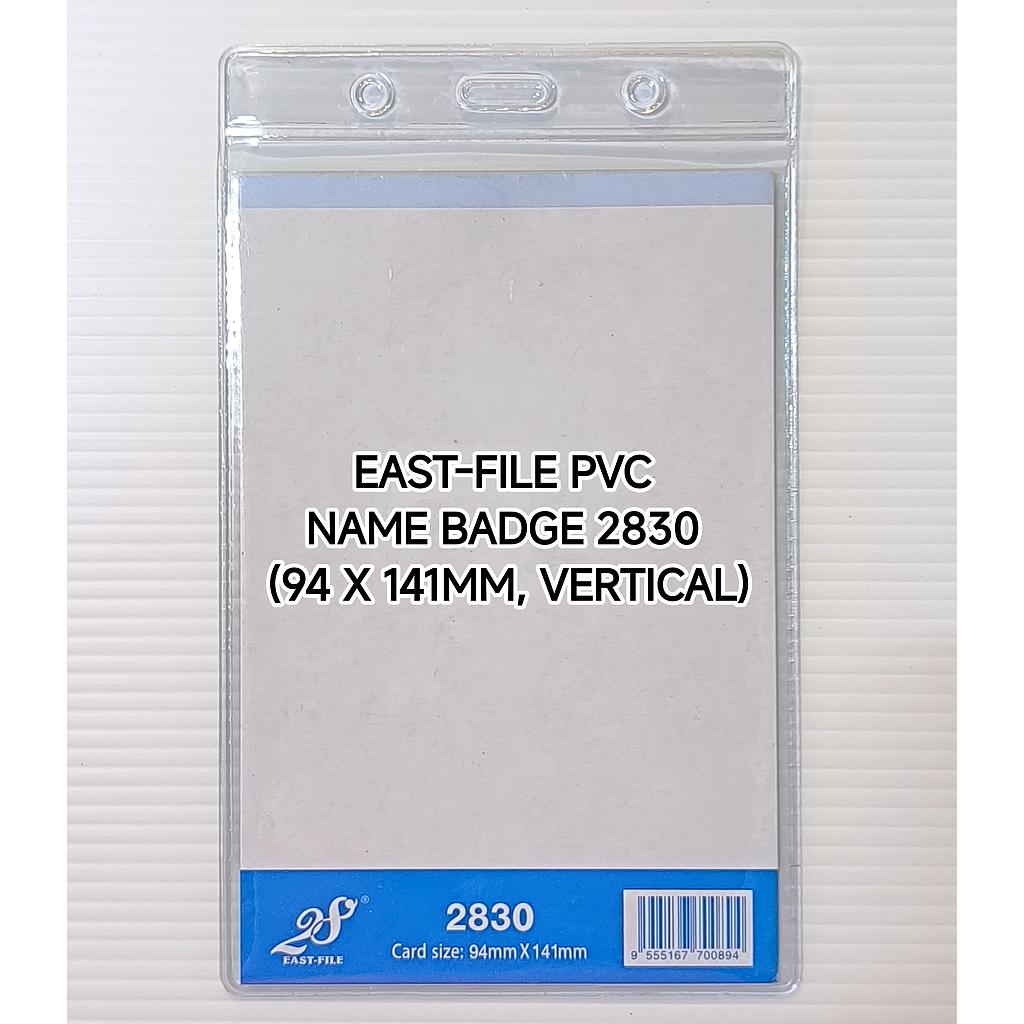 EAST-FILE PVC NAME BADGE 2830 (94 X 141MM, VERTICAL)