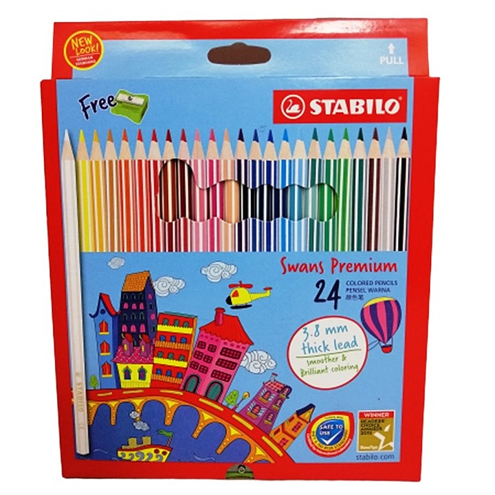 STABILO 1869B 24C COLOUR PENCIL (L) 