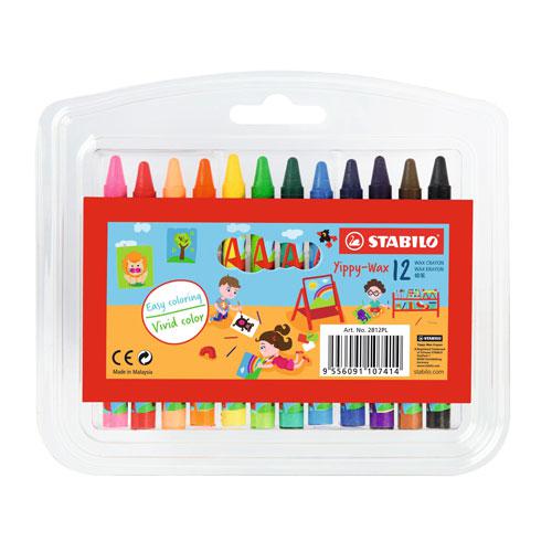 STABILO 2812PL 12C WAX CRAYON 