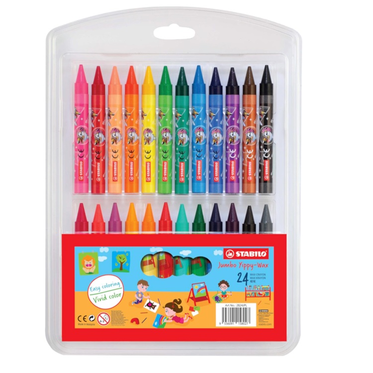 STABILO 2824JPL 24C WAX CRAYON 