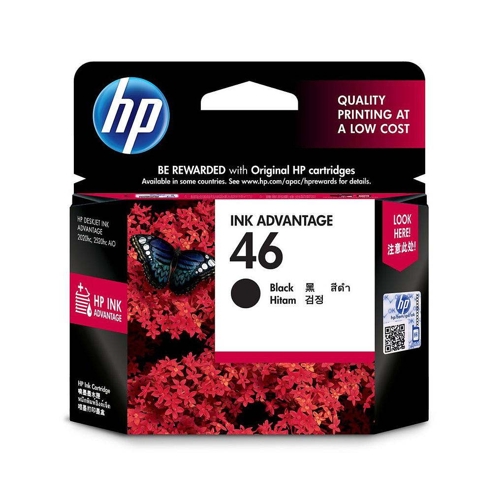 HP CZ637AA BLACK INK CARTRIDGE (46) #