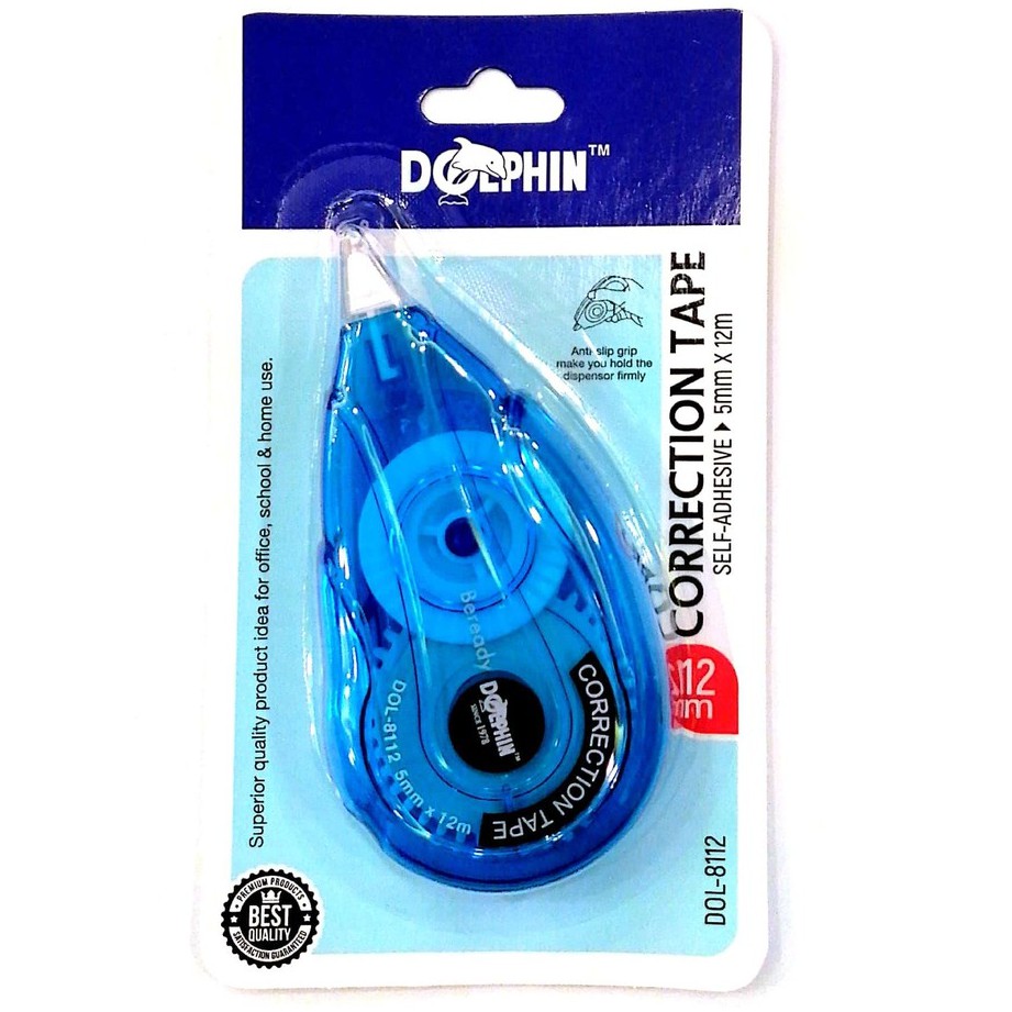 DOLPHIN 8112 CORRECTION TAPE - 5MM X 12M