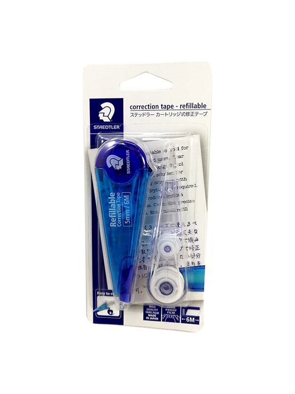 STAEDTLER 62023BKSLO CORRECTION TAPE + REFILL - BLUE