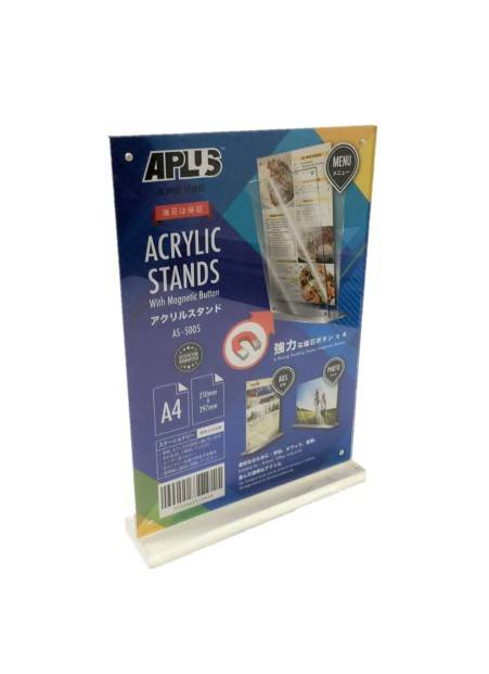 APLUS AS-5005 A4 MAG ACRYLIC STAND - VERTICAL