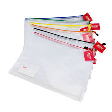 ASTAR ZB6813-M A4 SOFT MESH ZIPPER BAG