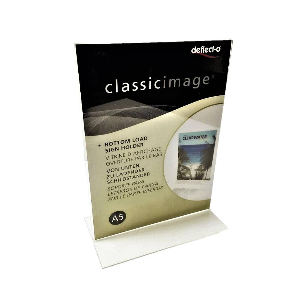 DD47901 A5 ACRYLIC STAND - VERTICAL (T-SHAPE)