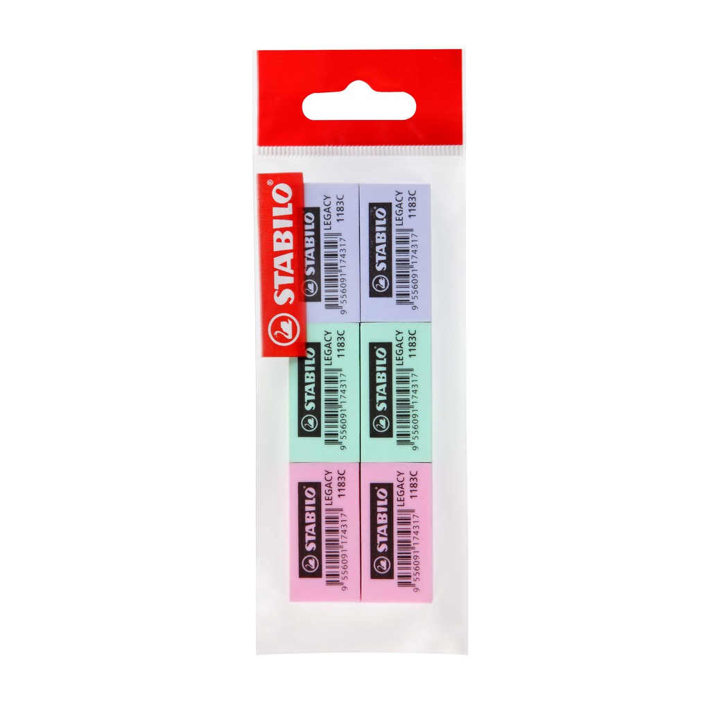 STABILO 1183C/6 LEGACY ERASER (PACK OF 6) !!