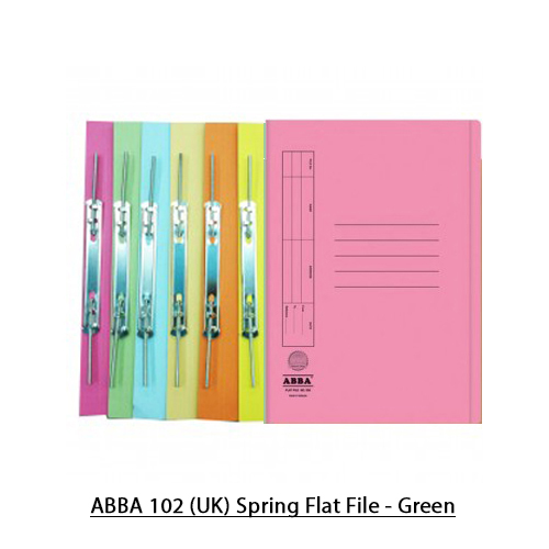 ABBA 102 (UK) SPRING FLAT FILE - GREEN (AB20624) #