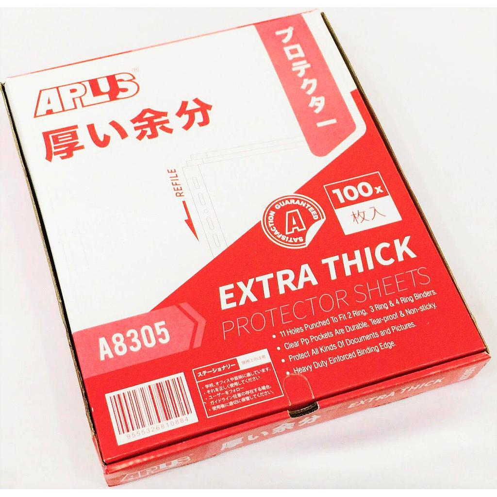 APLUS A8305 A4 0.08MM SHEET PROTECTOR 100'S