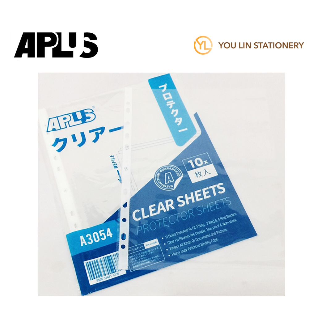 APLUS A3054 A4 SHEET PROTECTOR 10'S