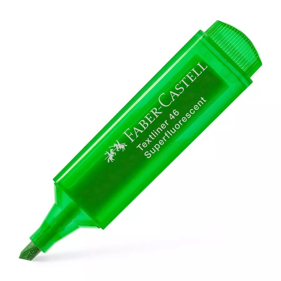 F/CASTELL 154663 SUPER FLOURESCENT TEXTLINER - GREEN