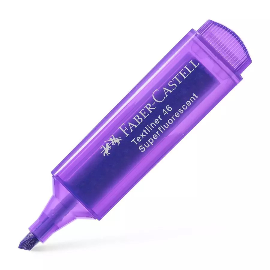 F/CASTELL 154636 SUPER FLOURESCENT TEXTLINER - PURPLE