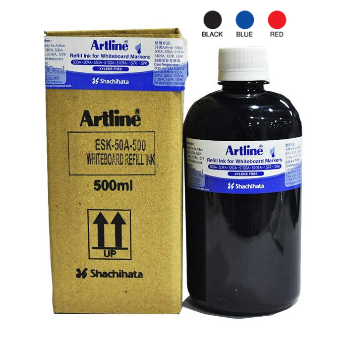 ARTLINE ESK50A-500 WHITEBOARD INK 500C.C. - BLACK !!