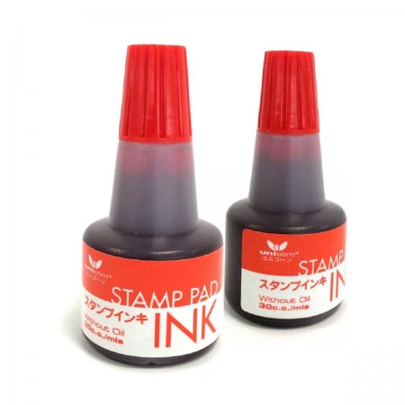 UNICORN 30C.C. STAMP PAD INK - RED 
