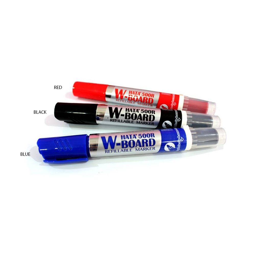 HATA 500R W-BOARD REFILLABLE MARKER - BLUE !!