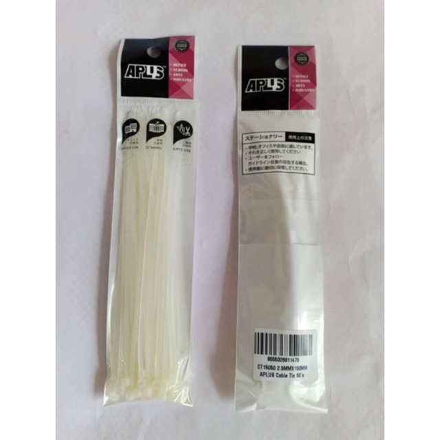 APLUS CT15050 2.5MM X 150MM CABLE TIE 50'S/PKT *