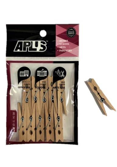 APLUS MINI CLIP LARGE 4.8CM 10PCS - PLAIN *