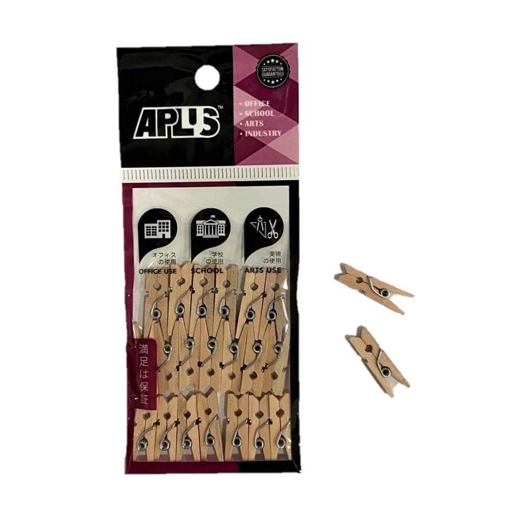 APLUS MINI CLIP SMALL 2.5CM 20PCS - PLAIN *