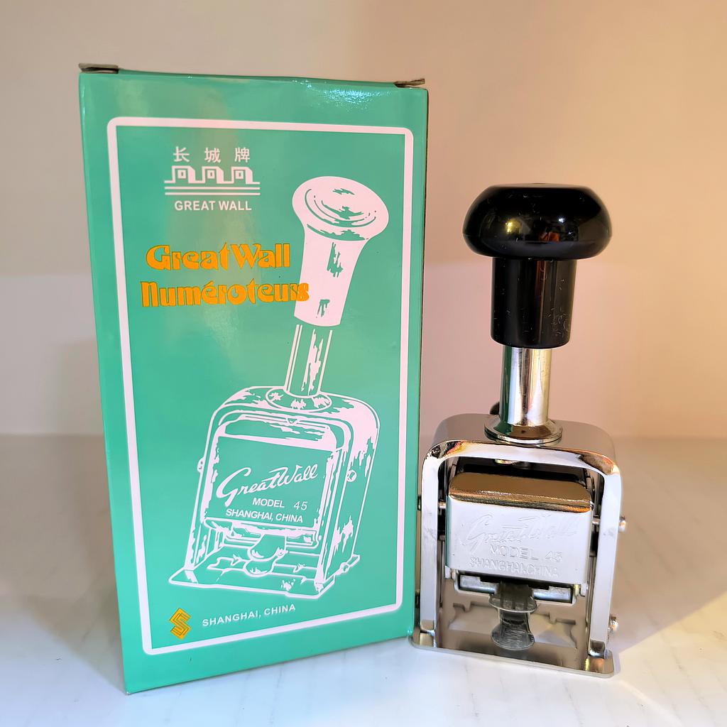 GREATWALL NO.45 NUMBERING MACHINE