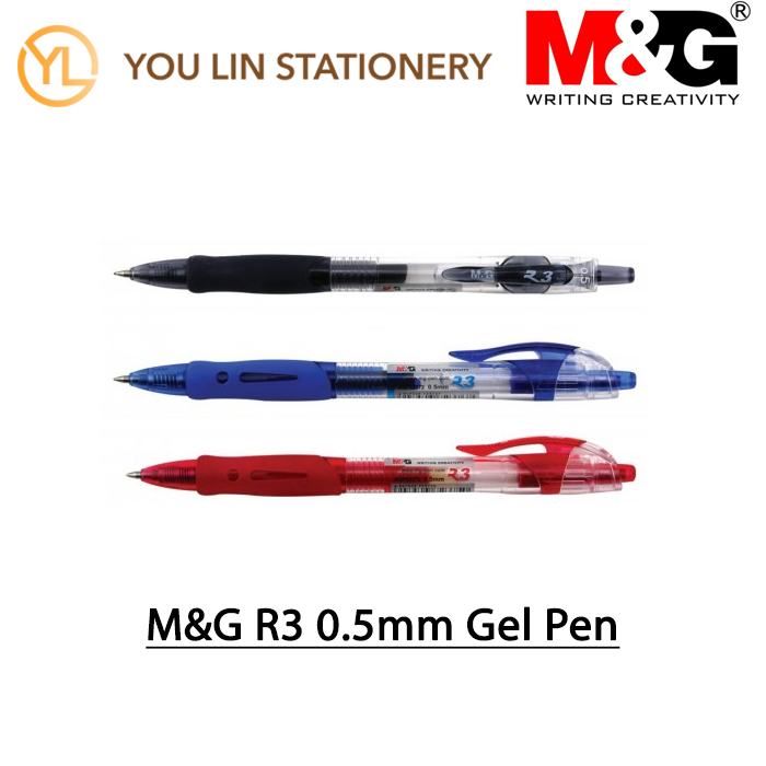 M&amp;G R3 0.5MM GEL PEN (GP-1163/AGP02372) - BLACK 