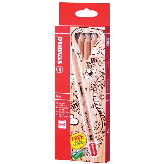 STABILO 362 HB6P1 TRIO JUMBO HB PENCIL !!