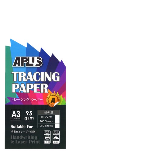 APLUS A3 95GM TRACING PAPER 10'S !!