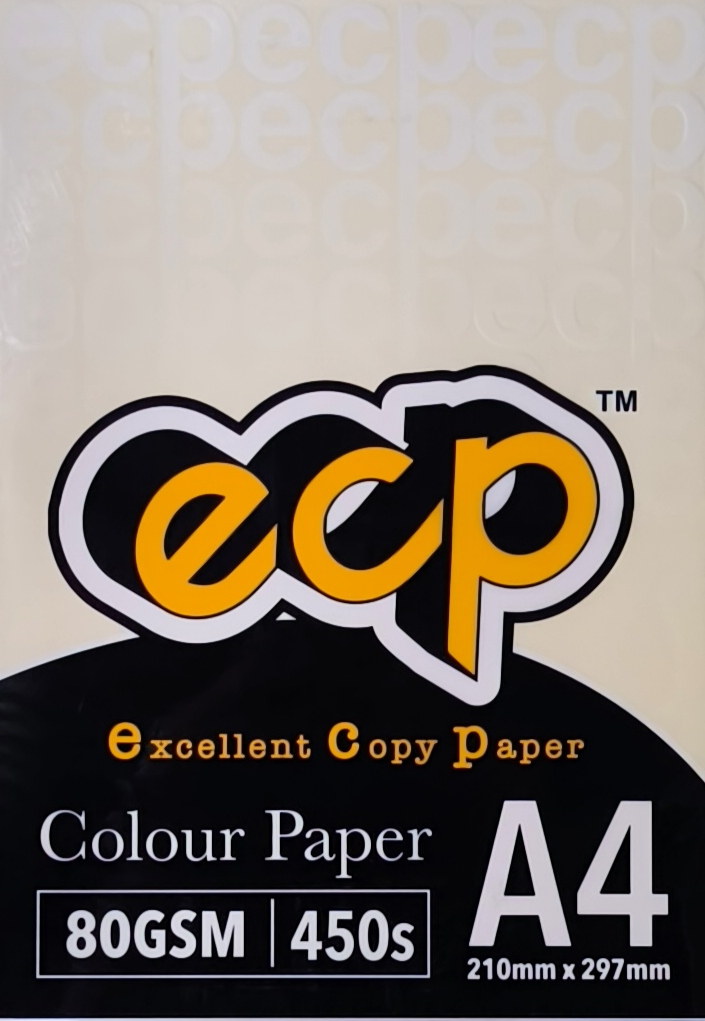 EXCELLENT CS100 A4 80GM COLOUR PAPER 450'S - IVORY/ CREAM #