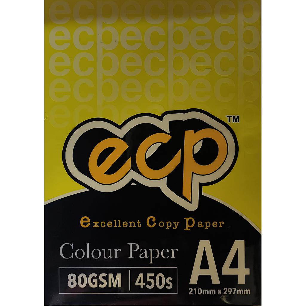 EXCELLENT CS210 A4 80GM COLOUR PAPER 450'S - LEMON #