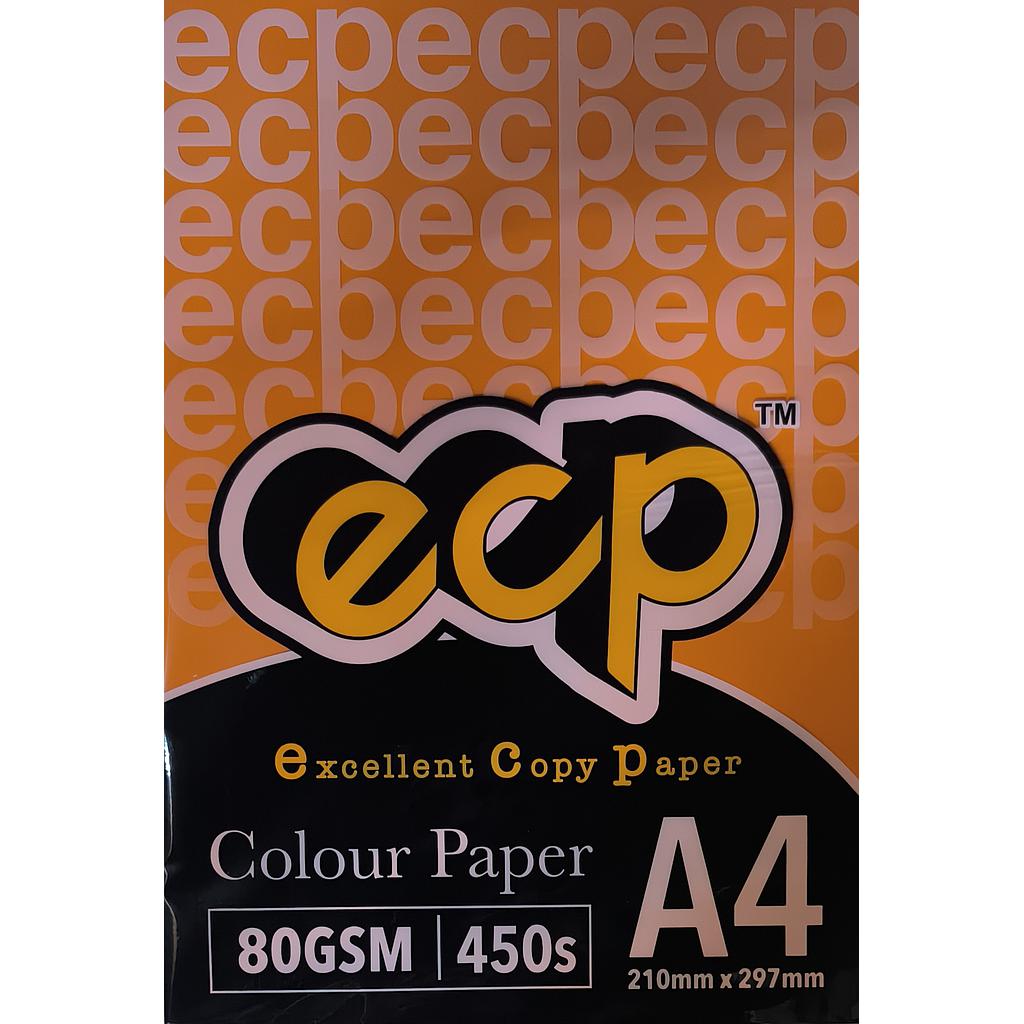 EXCELLENT CS240 A4 80GM COLOUR PAPER 450'S - SAFFRON/ ORANGE #