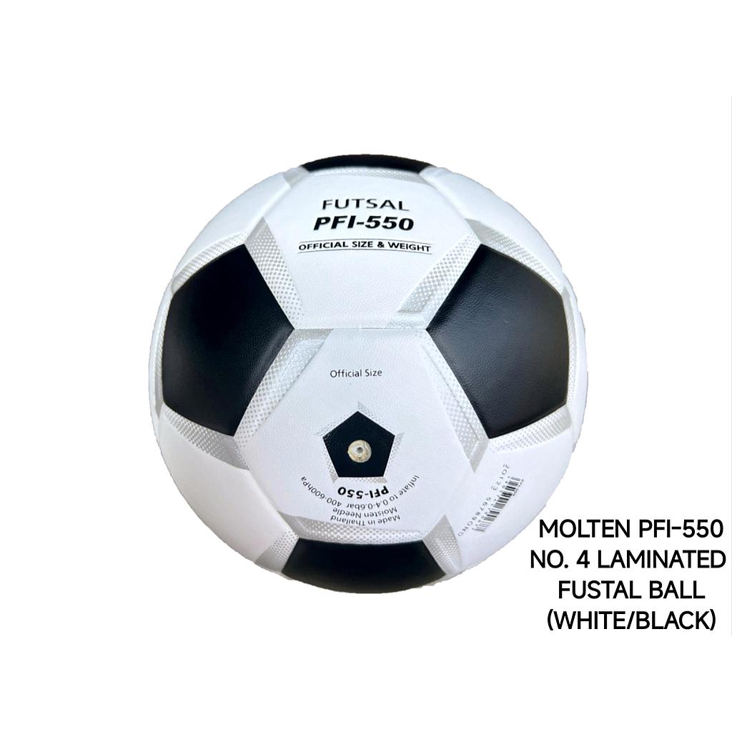 MOLTEN PFI-550 NO.4 LAMINATED FUTSAL BALL (WHT/BLK) ^