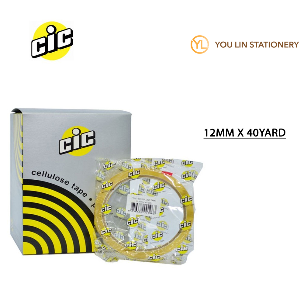 CIC CELLULOSE TAPE - 12MM X 40Y ^