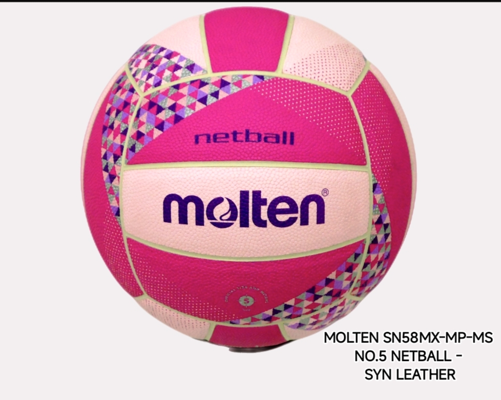 MOLTEN SN58MX-MP-MS NO.5 NETBALL - SYN LEATHER ^