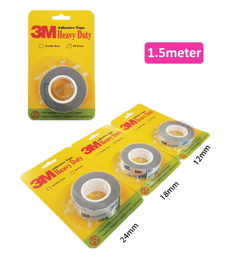 3M 4160/1215 PE FOAM TAPE - 12MM X 1.5M