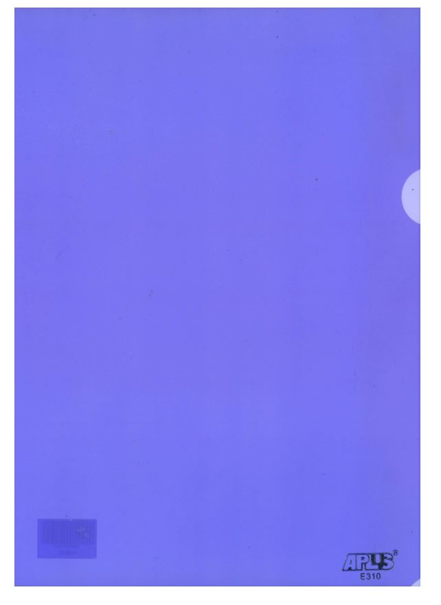 APLUS E310 A4 FILE HOLDER - PURPLE