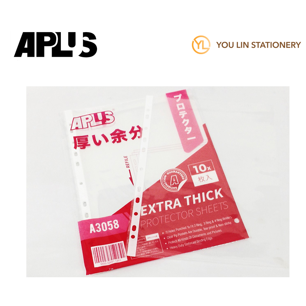 APLUS A3058 A4 SHEET PROTECTOR 10'S  