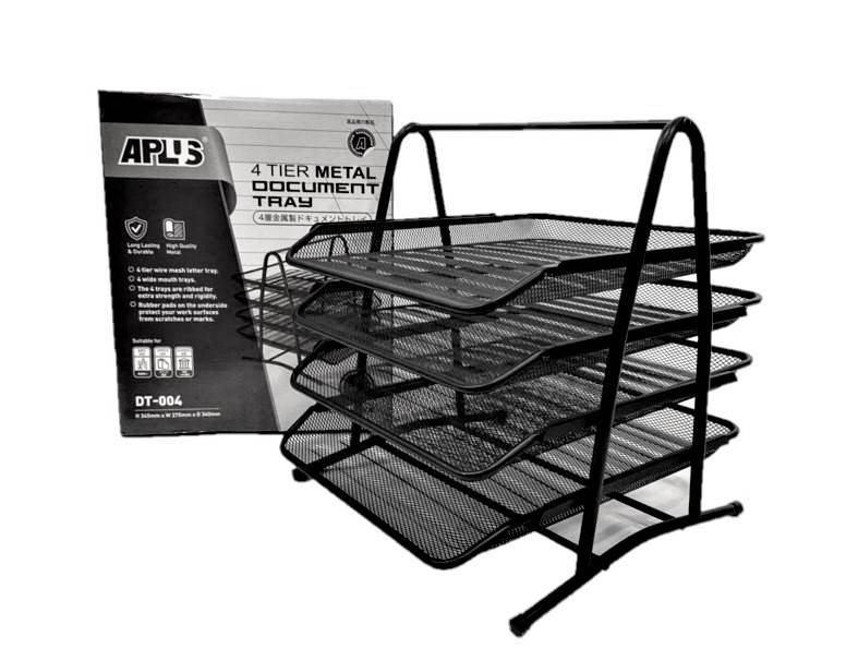 APLUS DT-004 4 TIER METAL DOCUMENT TRAY